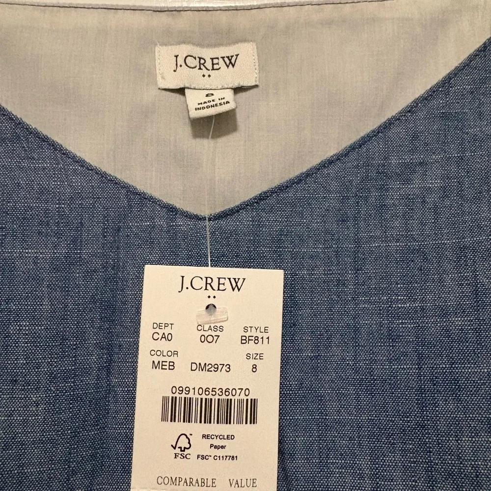 J. Crew Chambray Shorts & Tank Matching Set - Picture 9 of 10